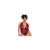 Body grande taille couleur framboise 